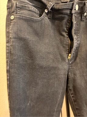 Banana Republic Women's Straight Leg Jeans in Dark Gray Denim